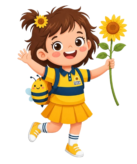 Mascote Escola Infantil Colmeia Girassol